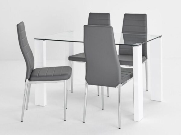 SAVONA TABLE WITH TORINO GREY CHAIRS
