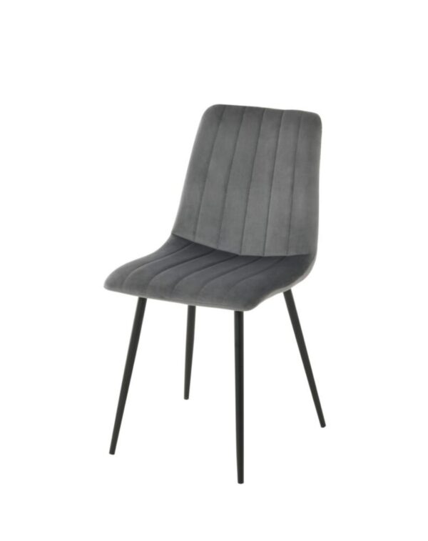 HARMONY EXTENDING TABLE WITH LIBERTY GREY WITH 4 VELVET CHAIRS - Image 2