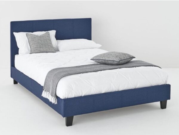 CHESTER NAVY FABRIC BED FRAME