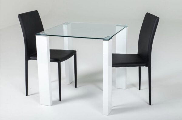 SAVONA HONEYMOON TABLE WITH NAPLES BLACK CHAIRS