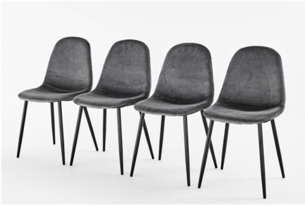 BARCELONA VELVET DINING CHAIR (4 Chairs) - Image 3