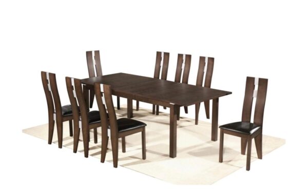 MICHIGAN EXTENDING TABLE WITH 6 ALASKA CHAIRS